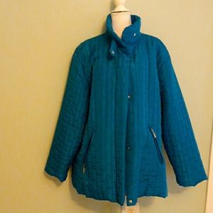 Quilted snap front jacket